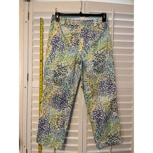 Talbots stretch capris size 10 colorful stretch
